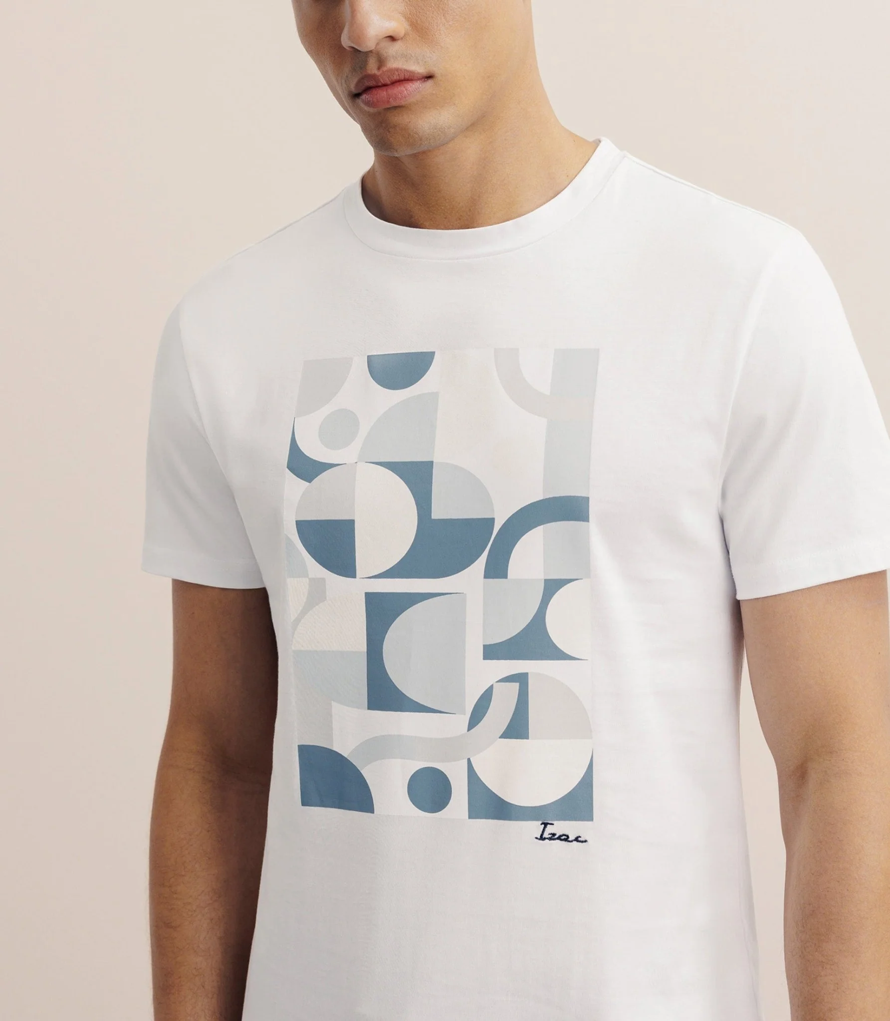 T-shirt print manches courtes blanc - Image 2
