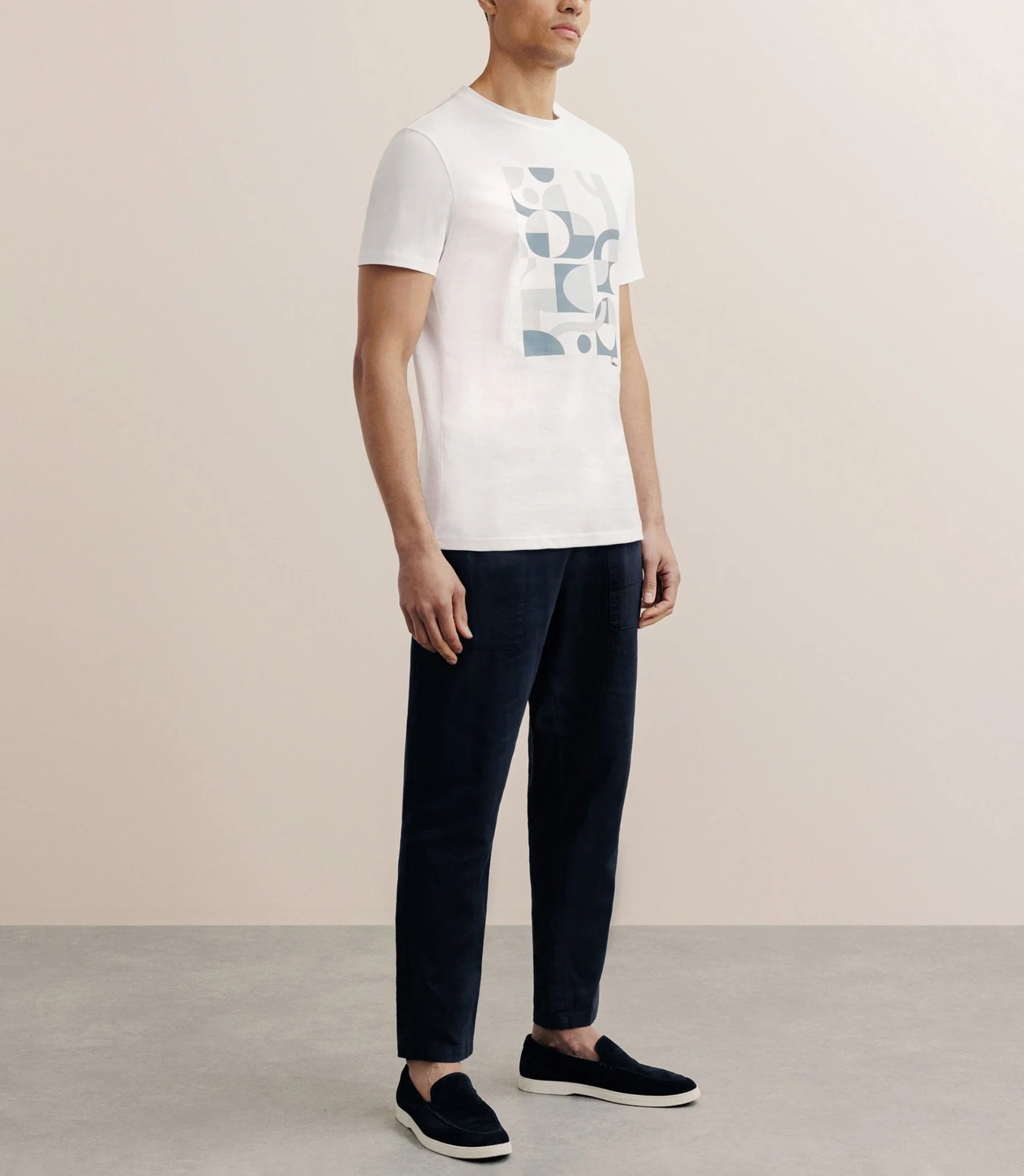T-shirt print manches courtes blanc - Image 3