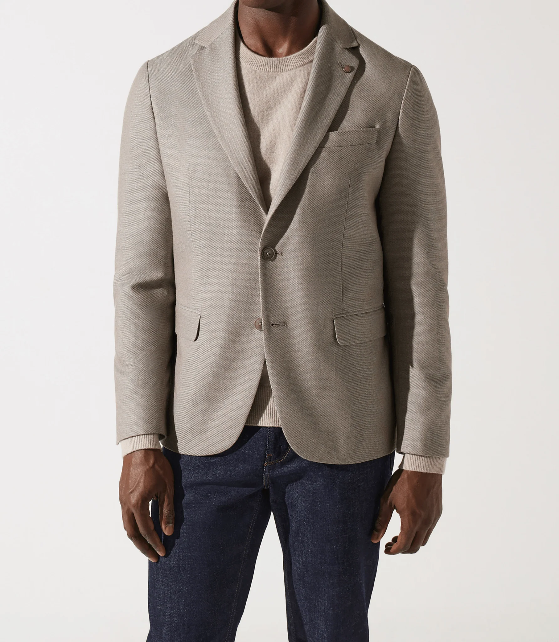 Veste casual beige 2 boutons DEYTON - Image 3