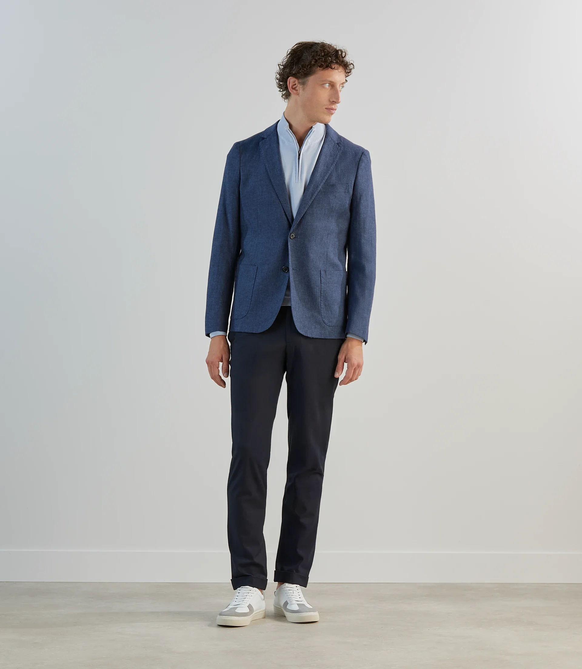 Veste casual bleu denim - Image 3