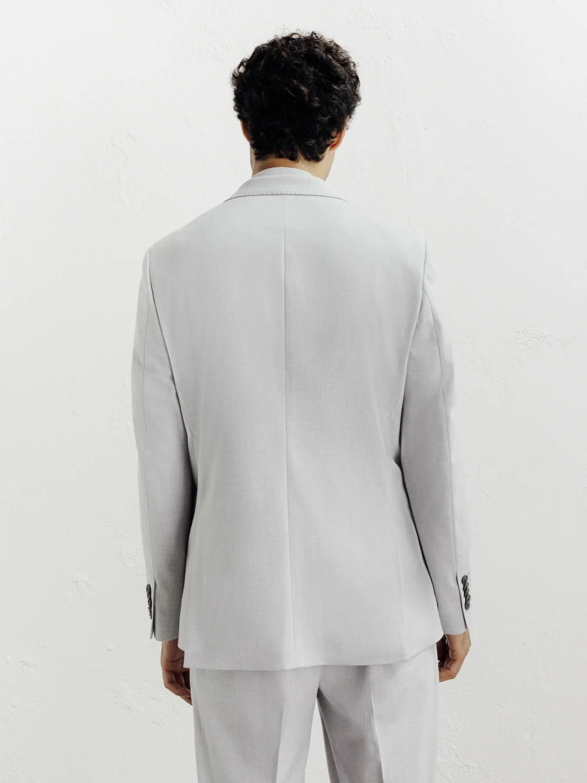Veste ville en flanelle gris clair - Image 4