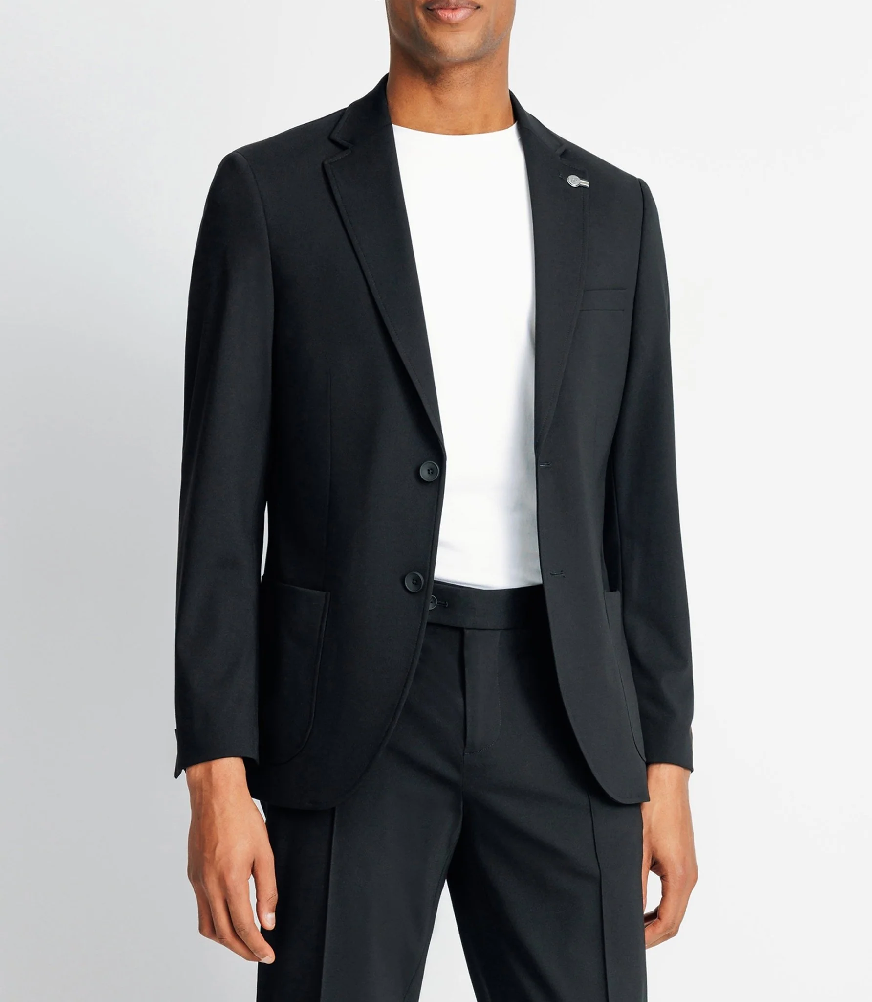 Veste ville maille noir - Image 2