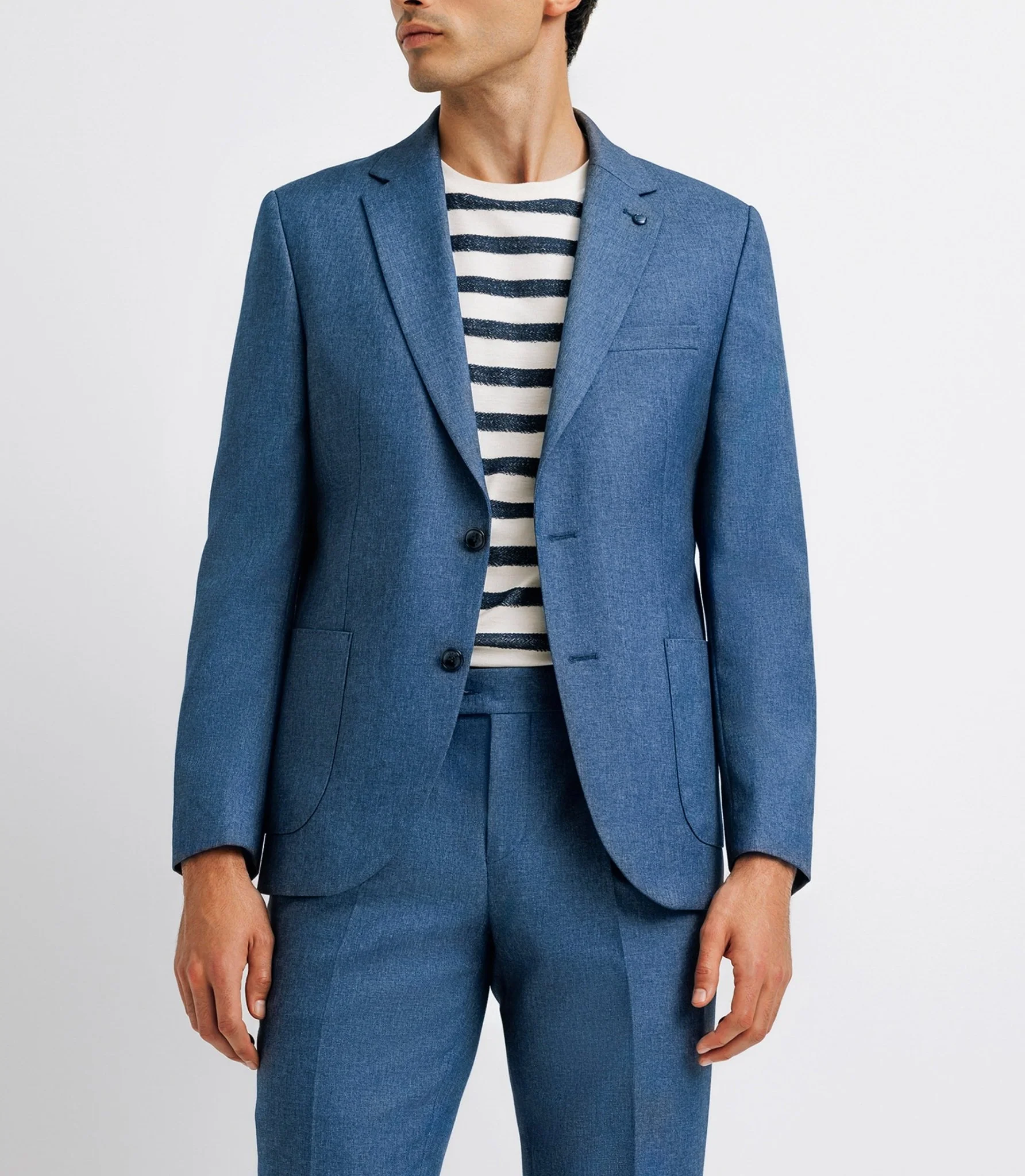 Veste ville séparable bleu effet denim - Image 3