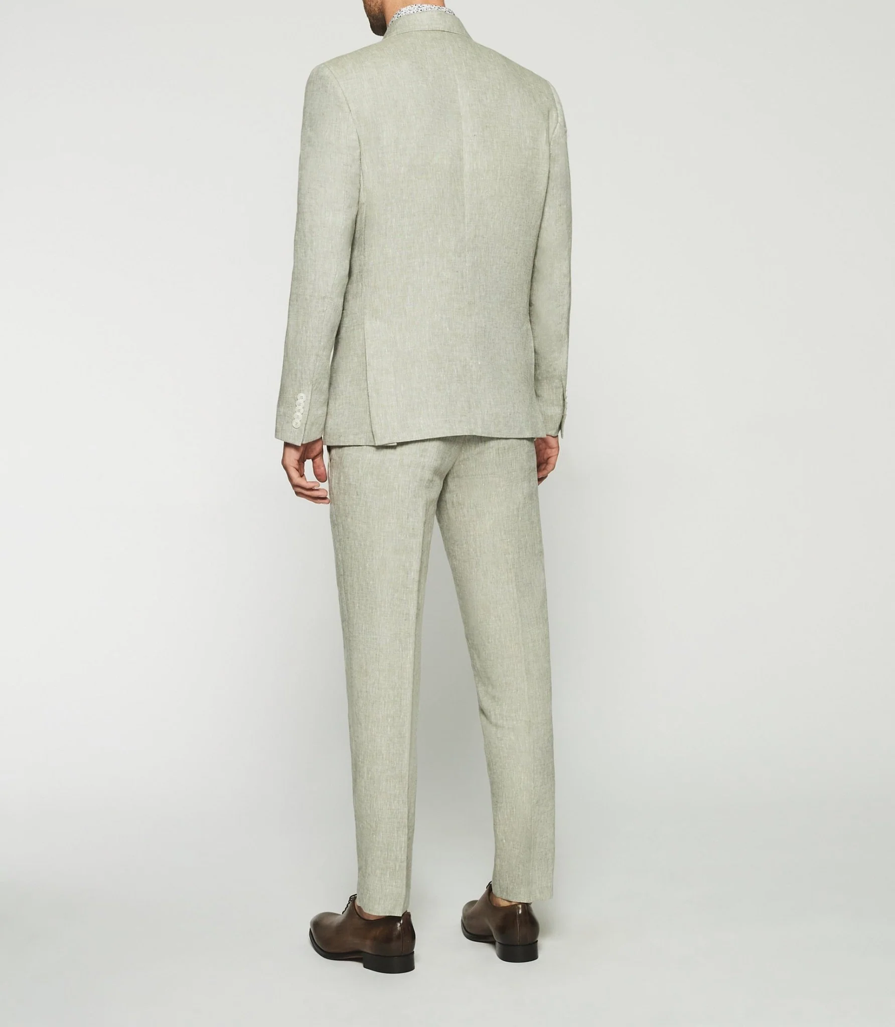 Veste en lin séparable kaki CELESTE - Image 4