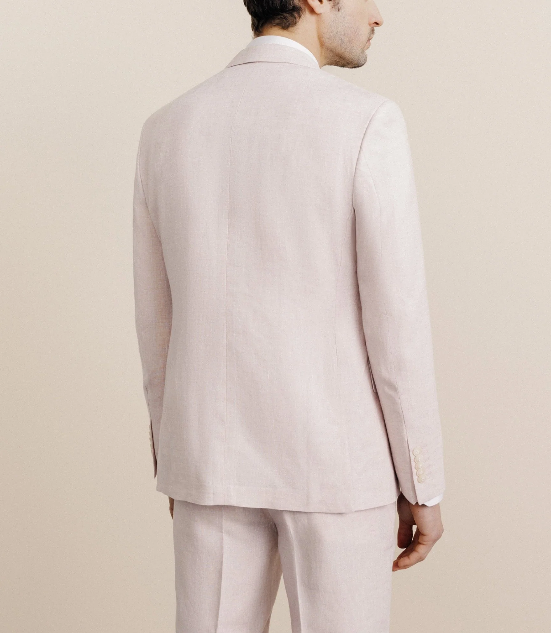 Veste ville 100% lin séparable rose - Image 4
