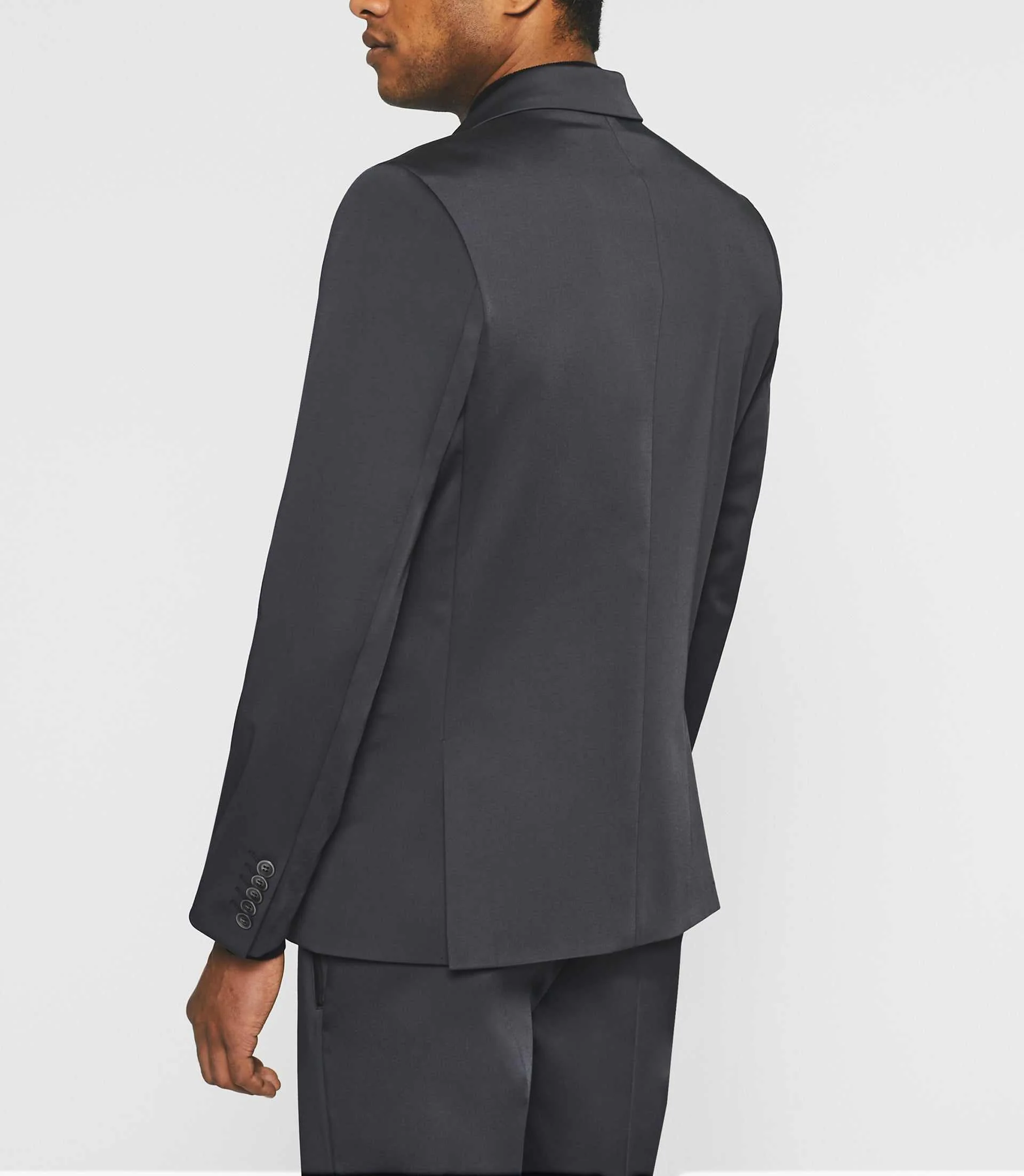 Veste ville séparable tissu technique gris SANACO - Image 4